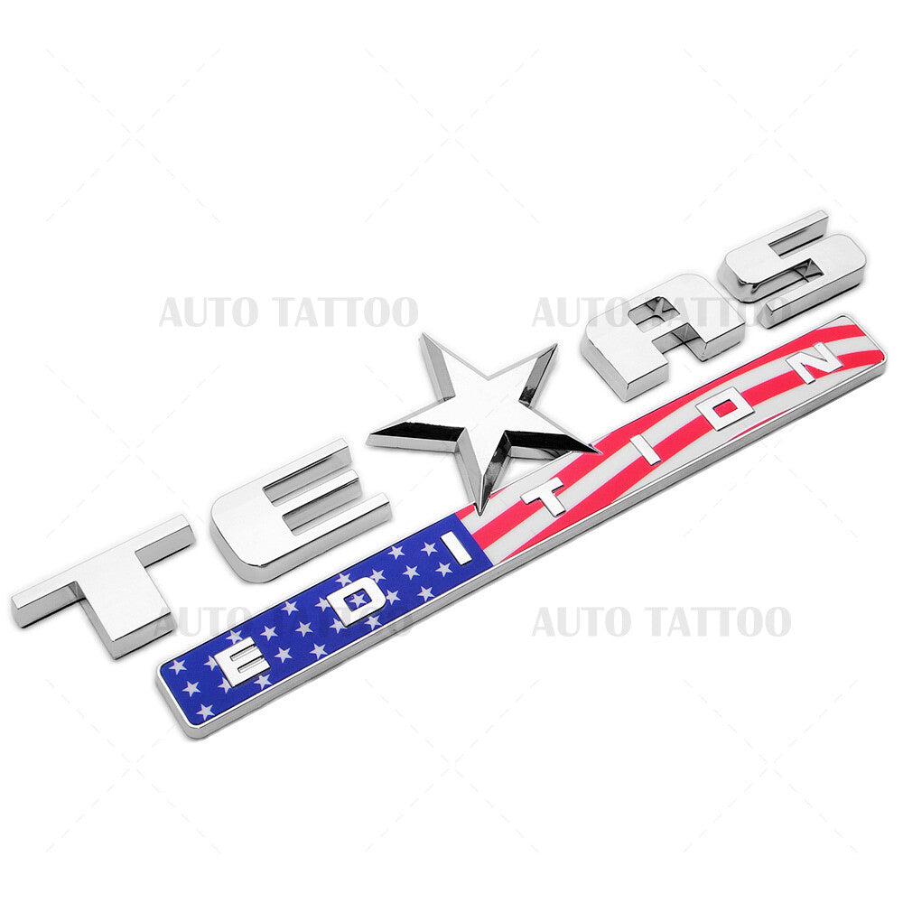2x GMC Chevrolet Cadillac USA Flag TEXAS Edition Door Logo Emblem Badge Decorate