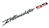 3Pc Intimidator SS Emblem 3D Nameplate Letters Badge 88980874 Black Red