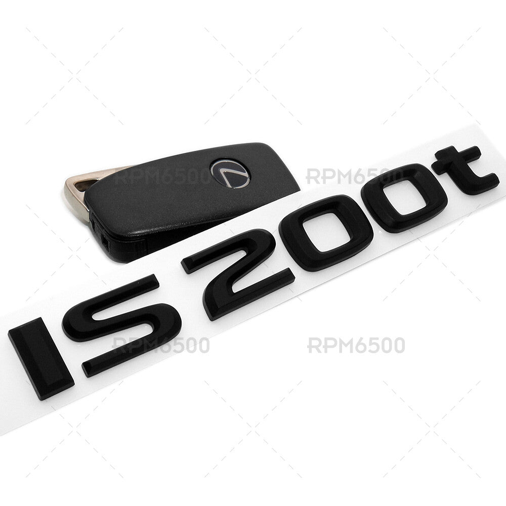 For Lexus Trunk Matte Black IS 200t Letter Logo Badge Emblem Car Replace F-Sport
