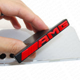 For AMG Edition Front GT Grille Nameplate Emblem Logo Badge Decorate Sport Red