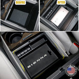For Toyota 11-20 Sienna Center Armrest Console Organizer Storage Box Coin Phone