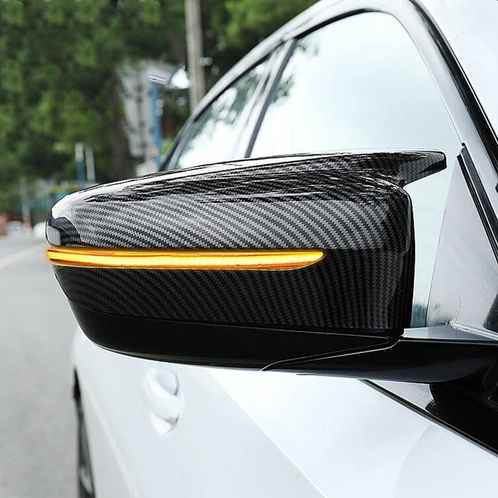 17-23 BMW G20 G30 G11 G12 M Style Carbon Fiber Replace Side Mirror Cover Cap