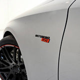 2x Mercedes BRABUS BITURBO 850 Fender Nameplate Badge Marker Emblem Matte Black