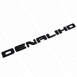 2x Denali HD Side Door Tailgate Letter Nameplate Emblem Badge GMC 3D Gloss Black