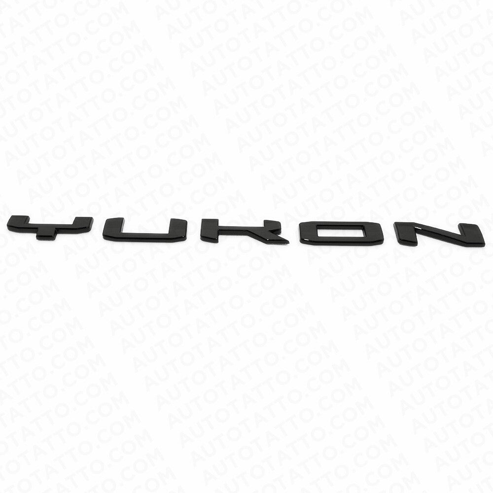 2021+ GMC Yukon Side Door Nameplate Logo Letter Badge Emblem AT4 XL Gloss Black