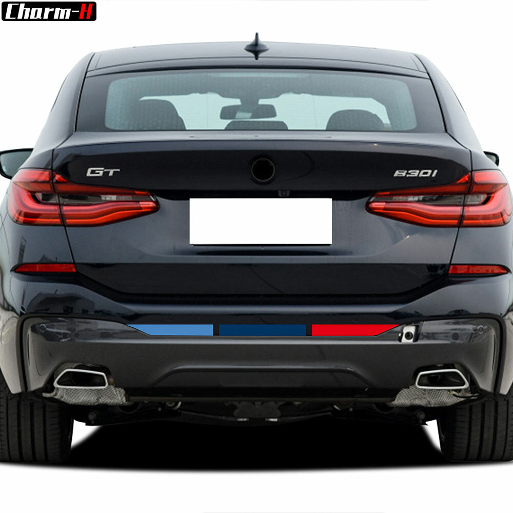 For BMW Universal M Performance Power Sport Front Rear Bumper 3D Decal Stickers