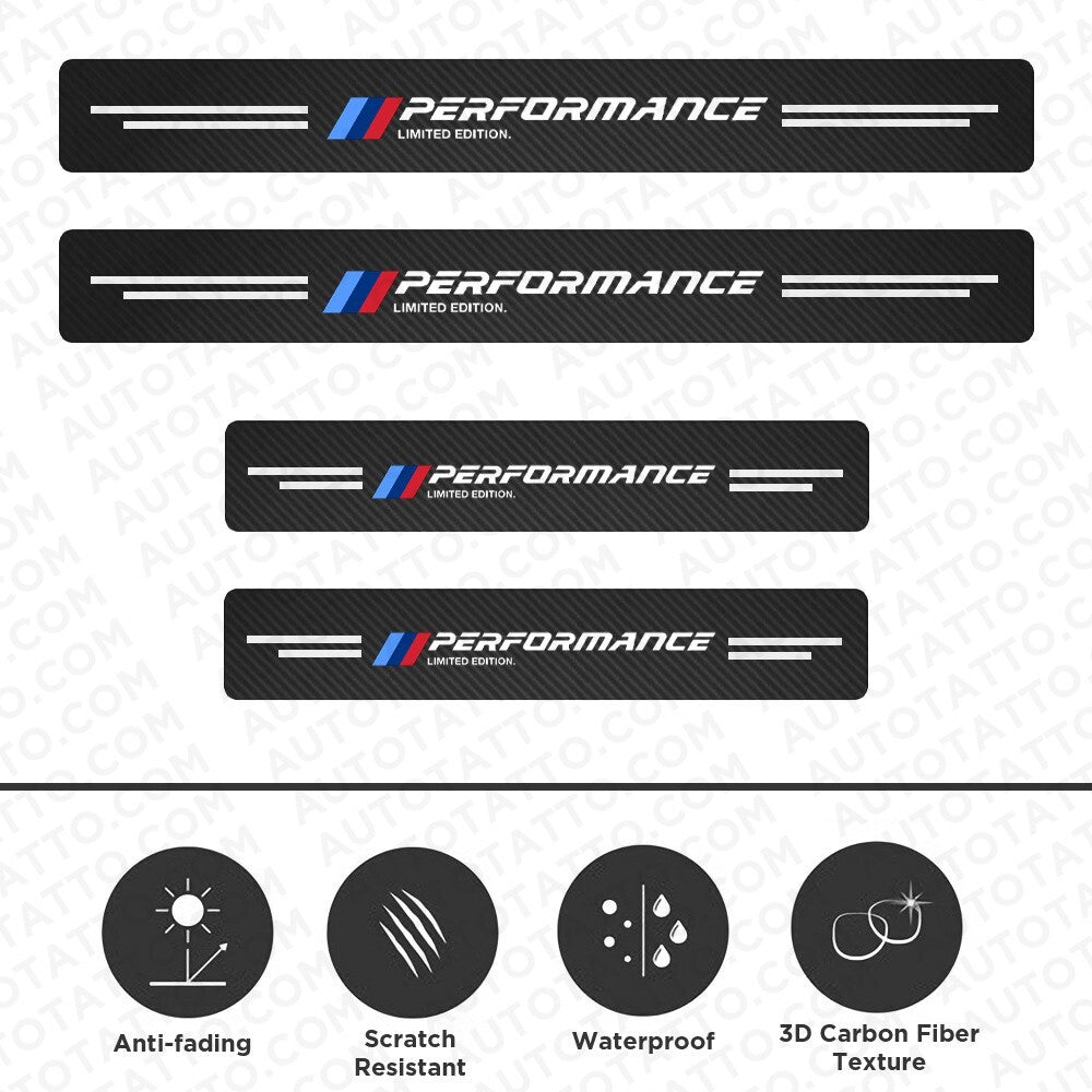 BMW Limited Edition Door Plate Sill Scuff Cover Scratch Decal Sticker Protector