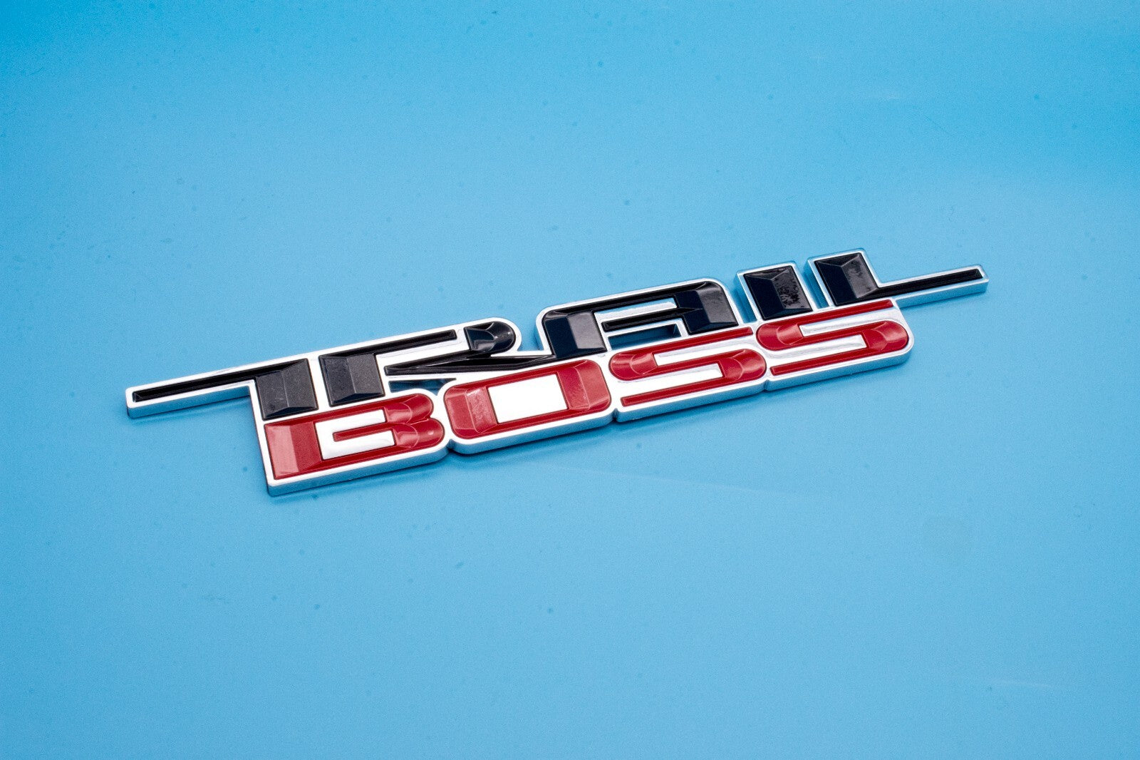 1 x Black Red 2000-2024 Silverado Z71 Trailboss Emblem Badge Nameplate