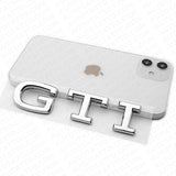 2020+ Universal MK8 Rear Trunk Lid Emblem Nameplate Badge Chrome Sport