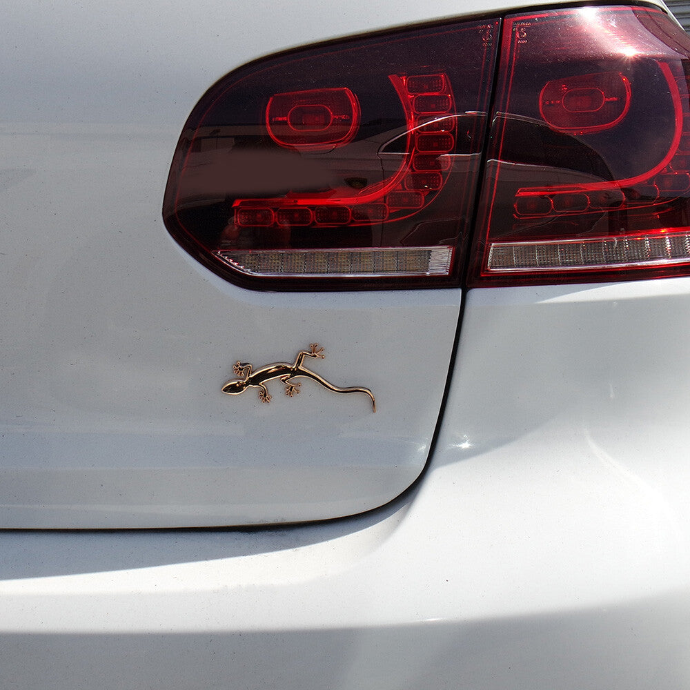 Audi Quattro Gecko Nameplate Badge Emblem Trunk 3D Sticker Car SUV Sport Gold