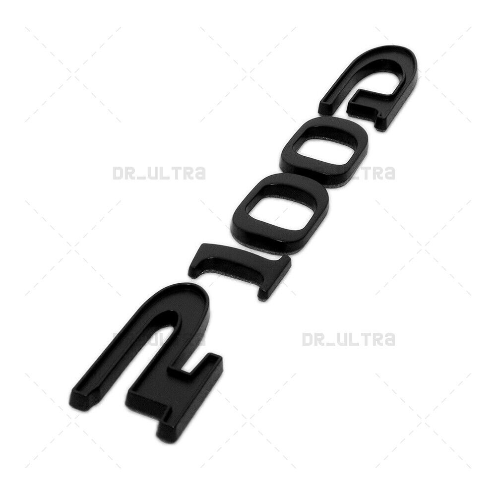 Tesla Rear Liftgate P100D Letter Nameplate Logo Badge Emblem Sport Matte Black