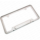 Chrome Stainless Steel Front Rear Audi Sport Logo License Plate Frame Cover Gift