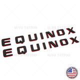 2x Chevy Equinox Front Door Nameplate Letter Logo Badge Emblem Sport Redline