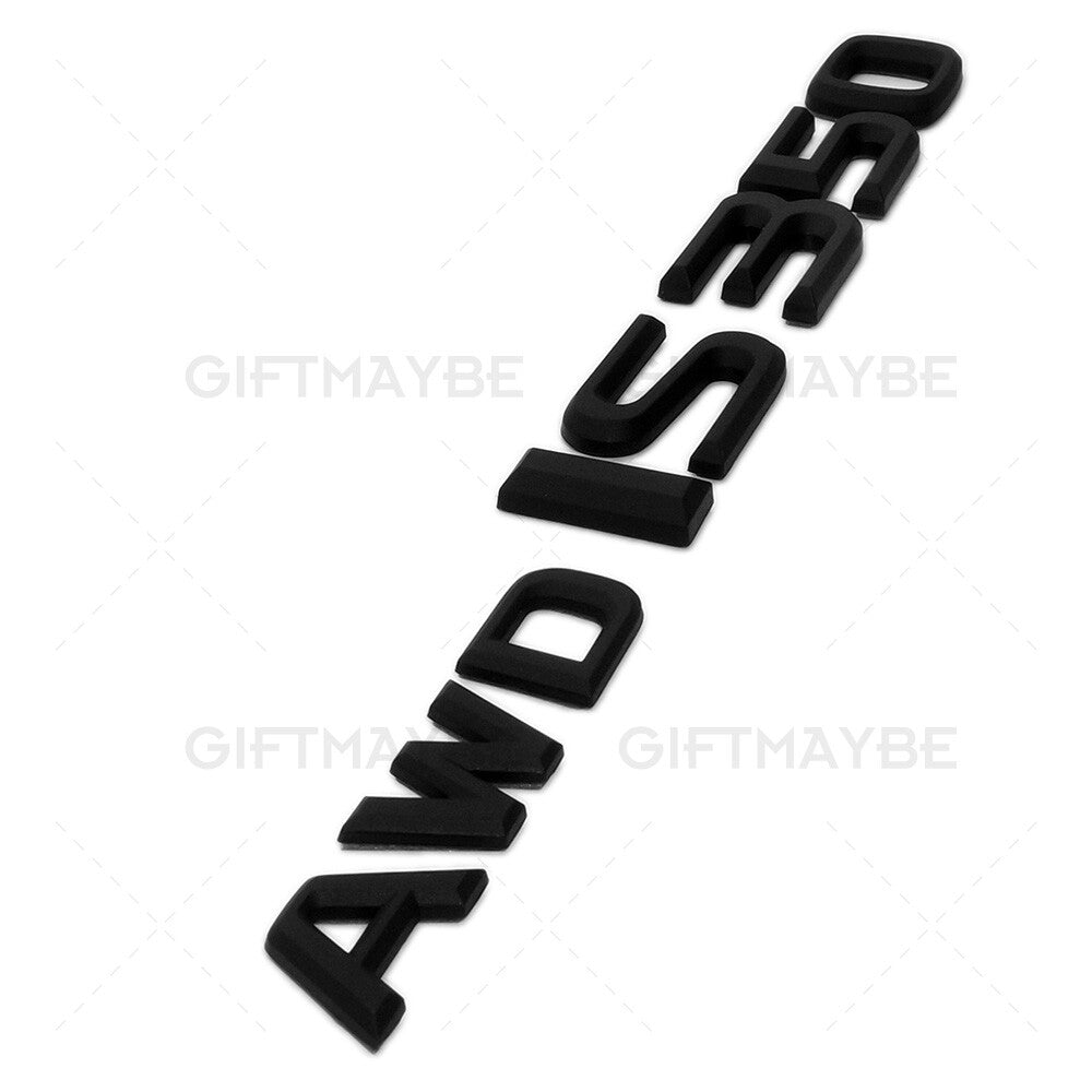 Lexus Trunk Matte Black AWD IS 350 Letter Logo Badge Emblem Car Replace F-Sport