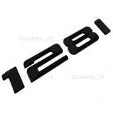 BMW 128i Rear Trunk Lid Nameplate Letter Emblem Badge M Performance Matte Black