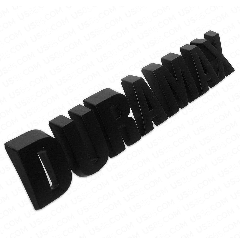 Black Chevy Silverado 1500 Duramax Hood Letter Logo Emblem Badge Trucks LTZ