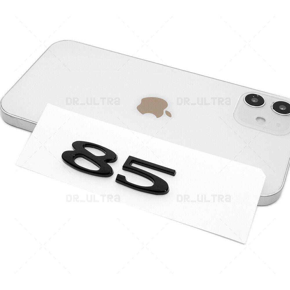 Tesla Rear Liftgate Lid Model 85 Nameplate Logo Badge Emblem Sport Gloss Black