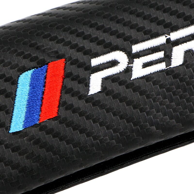 For BMW Performance Car Carbon Seat Belt Cover Safety Shoulder Strap Cushion Pad