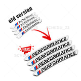 4x BMW New M Performance Wheels Aluminum Sticker Badge Logo Emblem M Power Sport