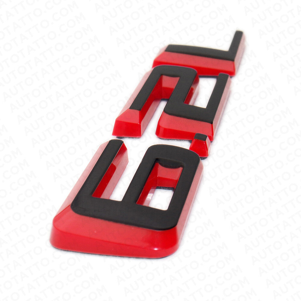 Chevy Silverado 6.2L Redline Hood Letter Logo Emblem Badge Z71 Blalck & Red