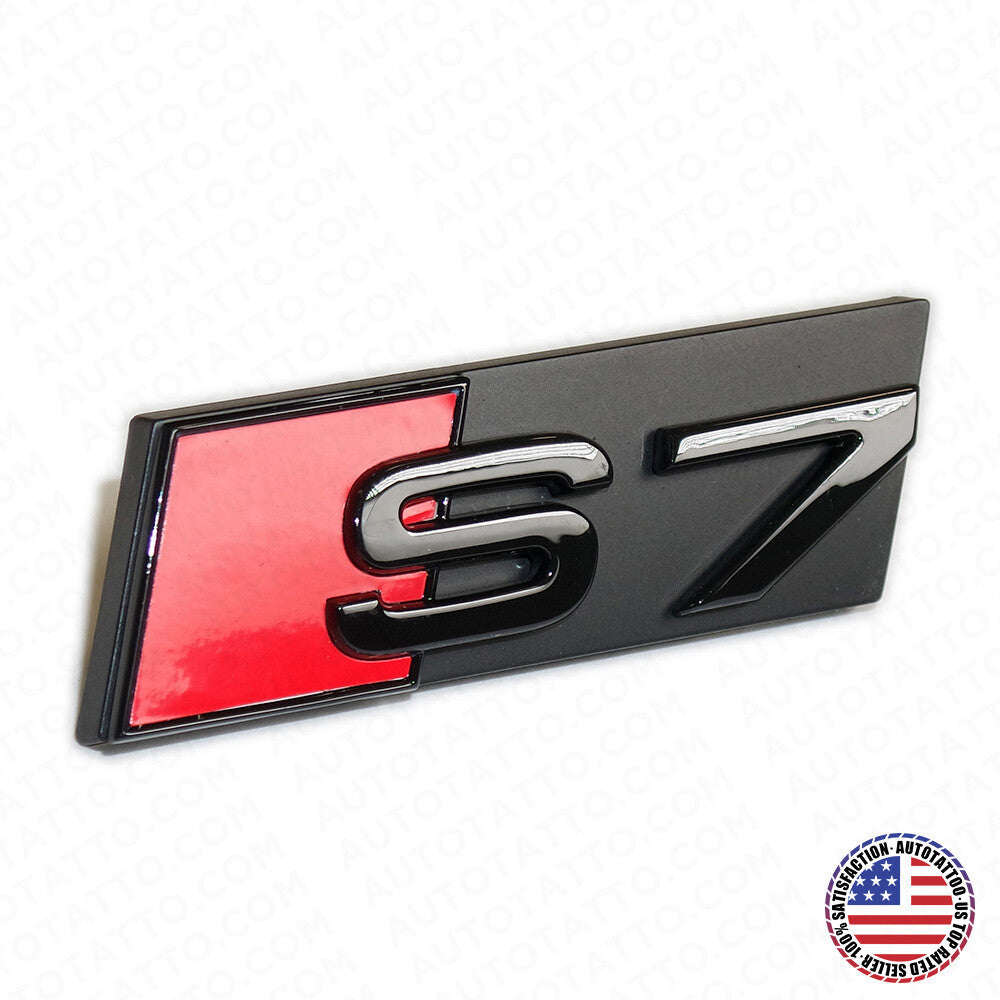 Audi S7 Front Grille Bumper Radiator Lettering Emblem Badge Logo Sport Black