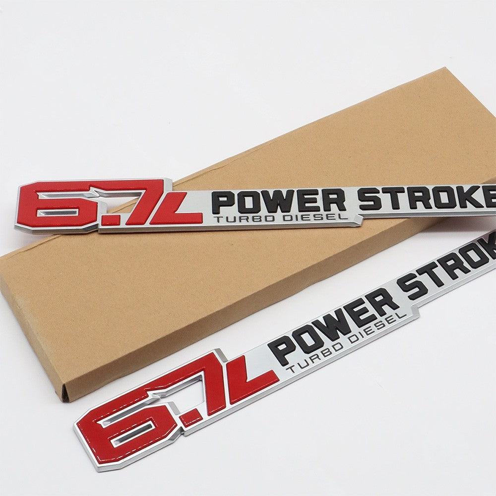 DOOR EMBLEM 6.7L POWER STROKE TURBO DIESEL FOR SUPER-DUTY 250 350 450
