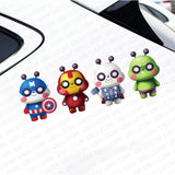 Fashion 3D Creative Waterproof Car Sticker for Auto Scratch Cover or Decoration