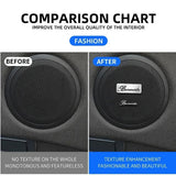 6pcs Burmester Car Hi-Fi Speaker Audio Badge Stereo Emblem Sticker Decal Logo