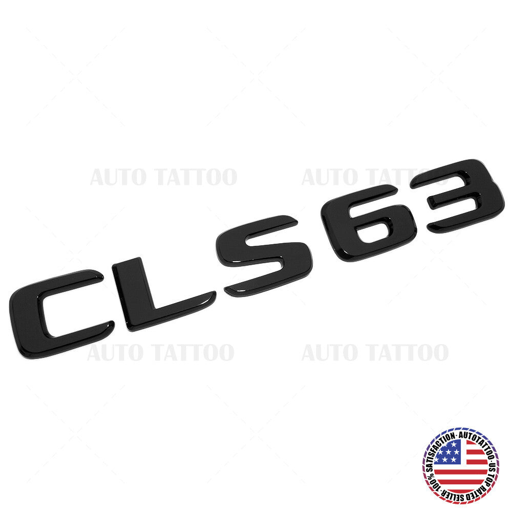 17+ Mercedes CLS 63 Letter Emblem Trunk Lid Logo Badge AMG Sport Gloss Black