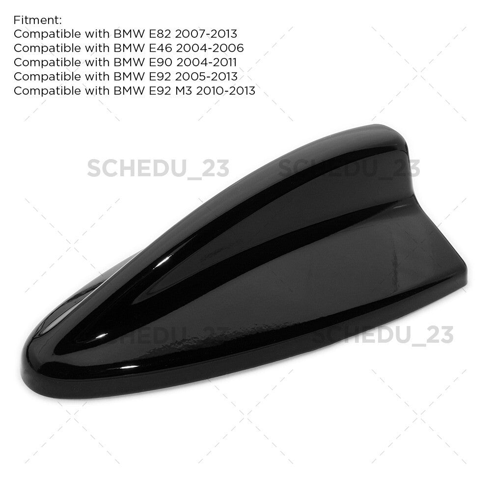 For BMW E46 E90 E91 E92 3 Seires M3 E82 Gloss Black Shark Fin Antenna Cover Cap