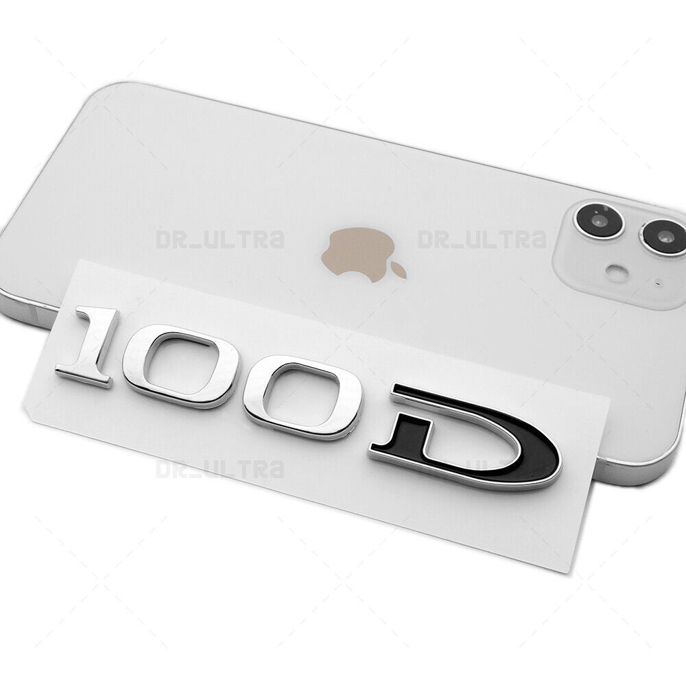 Tesla Rear Liftgate Model 100D Nameplate Logo Badge Emblem Sport Chrome Black