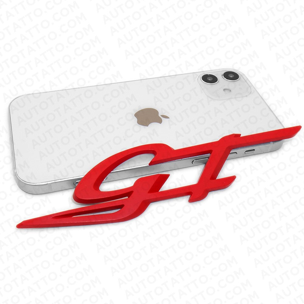 Maserati Ghibli Levante Grecale Front Side Fender Logo GT Emblem Badge Red