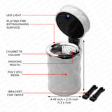 Smoke Cigarette Butts End Car Truck Suv Cup Holder Ashtray Trash Vent Tray White