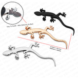 Universal Quattro Gecko Logo Badge Emblem Trunk 3D Sticker Car SUV Sport Chrome