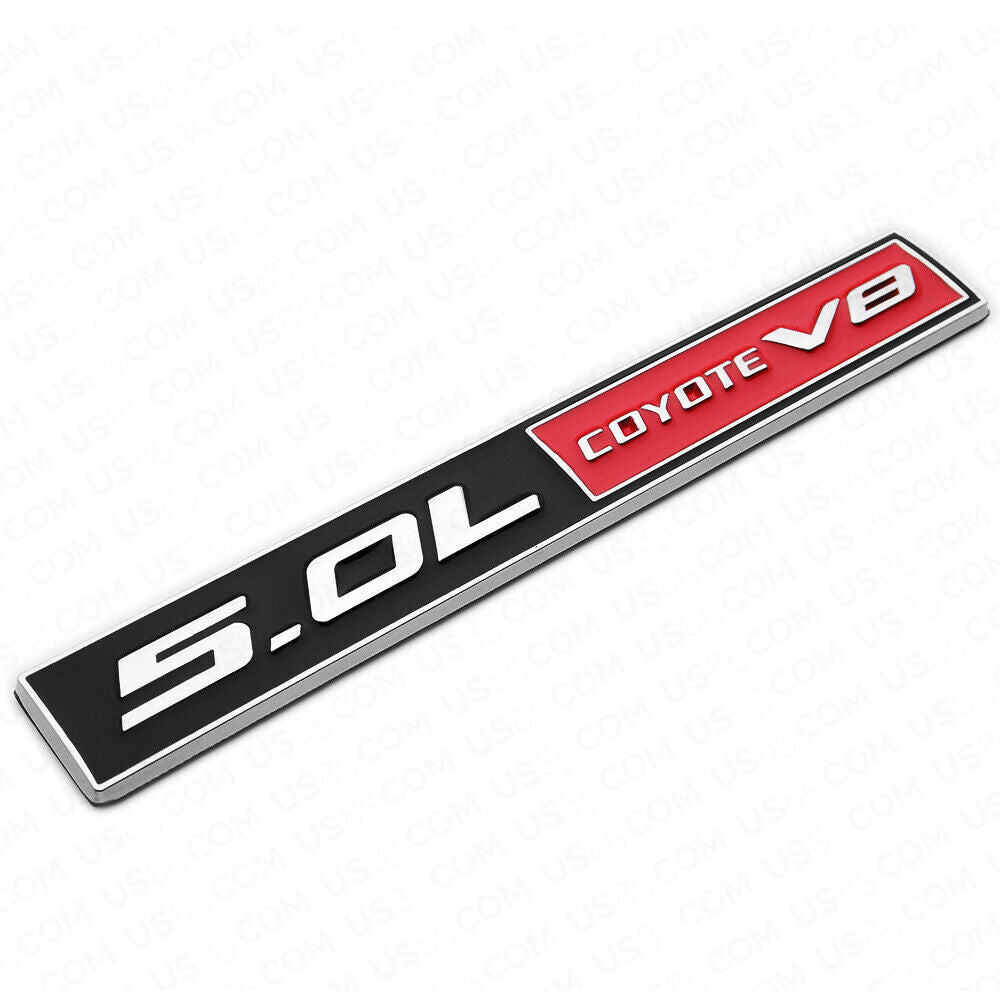 3D Fashion Metal 5.0L Coyote V8 Emblem Car Decal Badge Sticker Auto Decoration