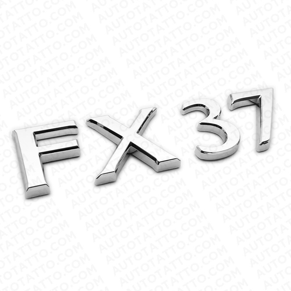 For Infiniti FX37 Rear Liftgate Logo Letter Badge Emblem Nameplate Silver Chrome