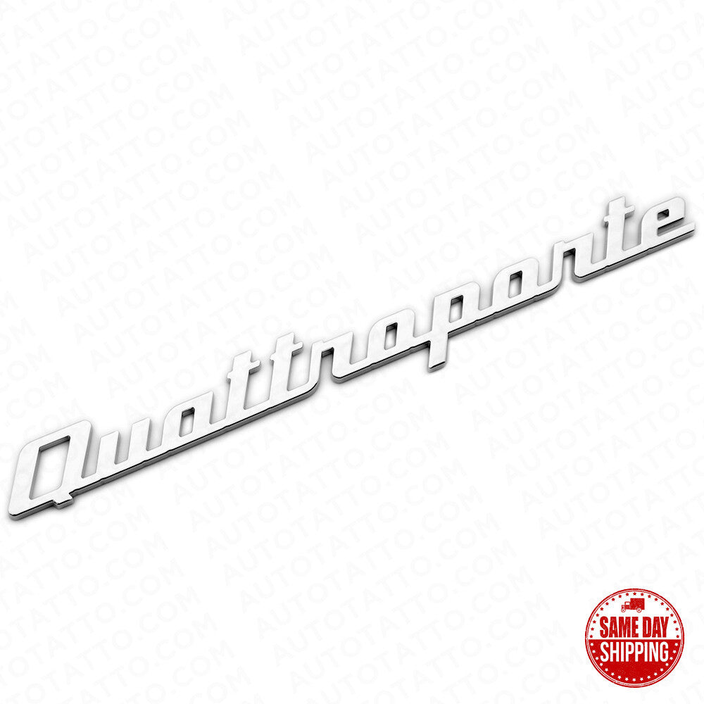 Maserati Quattroporte OEM Chrome Trunk Lid Nameplate Logo Emblem Badges Sport