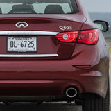 14-22 Infiniti Q50 Rear Luggage Lid Nameplate Emblem Badge Logo Chrome