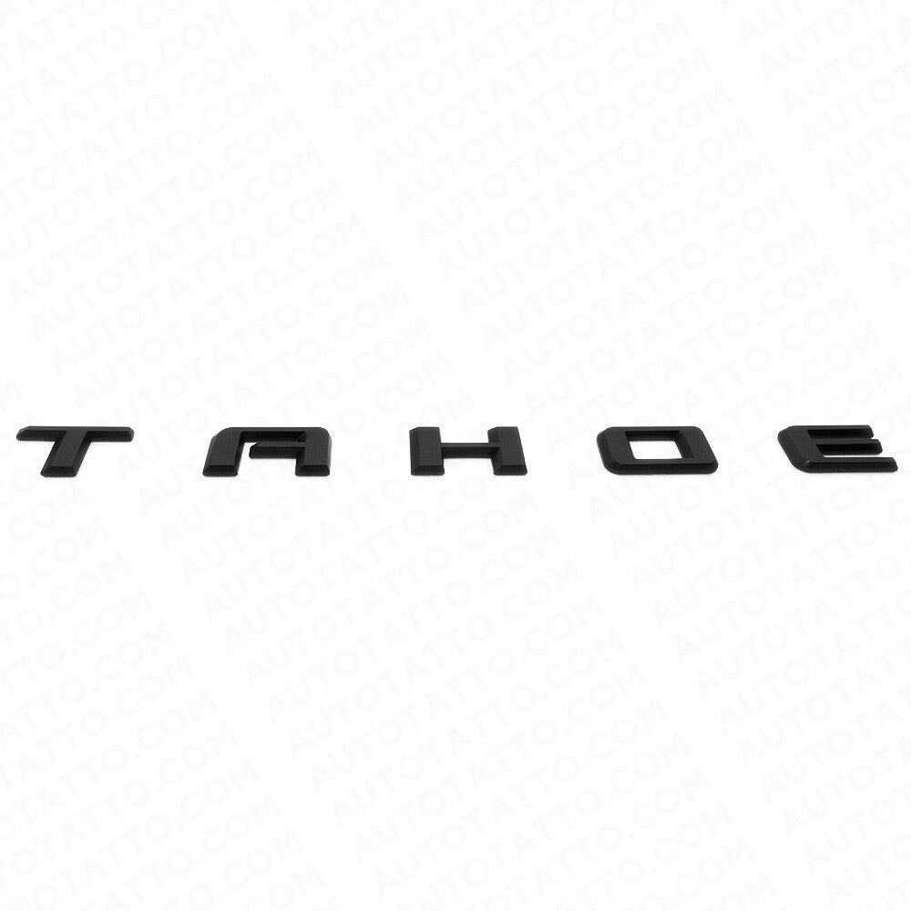 2021+ Chevy Tahoe Matte Black Liftgate Vehicle Nameplate Emblem Sport Decorate