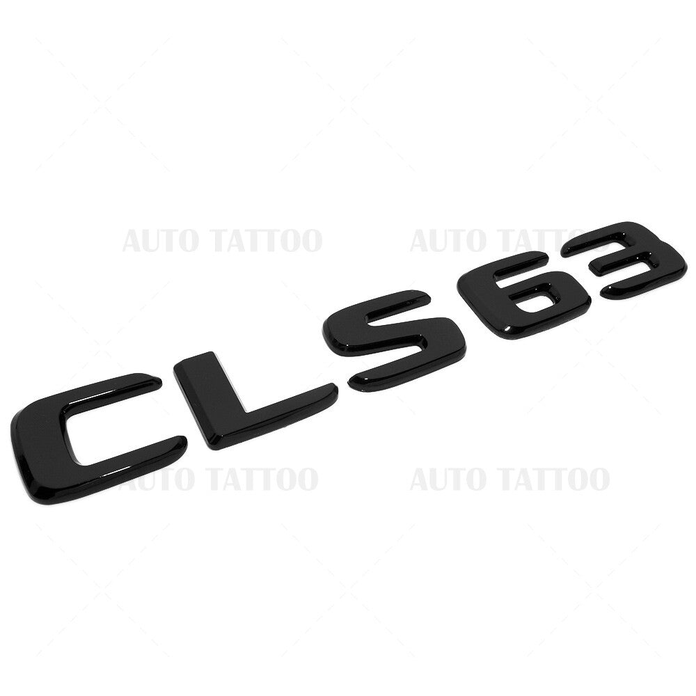 17+ Mercedes CLS 63 Letter Emblem Trunk Lid Logo Badge AMG Sport Gloss Black