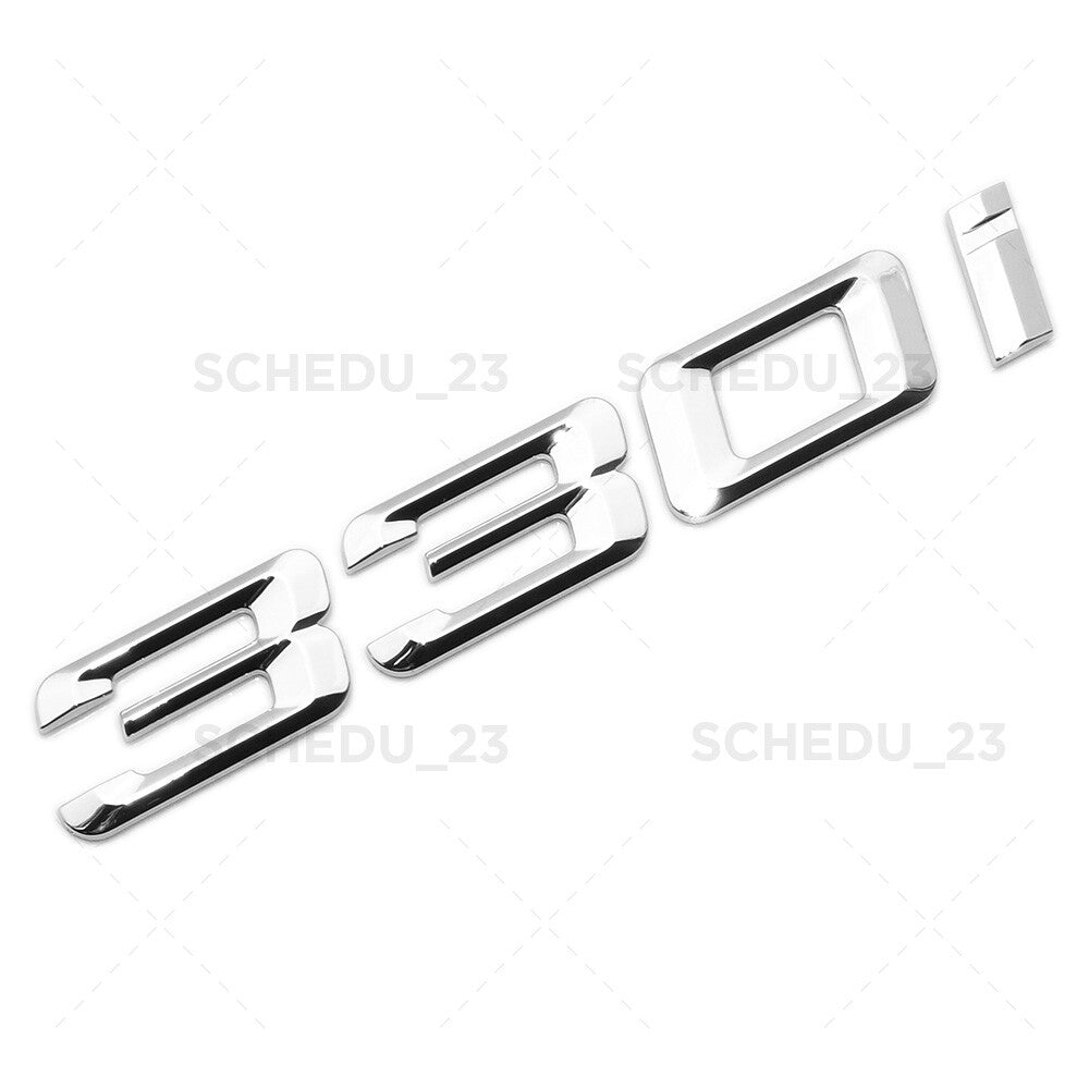 For BMW 330i Letter Emblem Replace Badge Car Trunk Lid M Series Performance