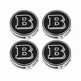 4x Brabus Wheels Car Center Hub Caps Badge Emblems Mercedes Benz W463 G65