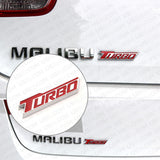 3D Fashion Metal Turbo Car Decal Badge Emblem Sticker for Auto Decoration