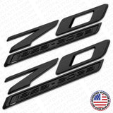 2x For C8 Corvette 70th Anniversary Edition Door Badge Nameplate Emblem Blackout