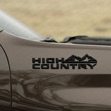 19-21 Gloss Black Tahoe Silverado High Country Fender Letter Logo Emblem Badge
