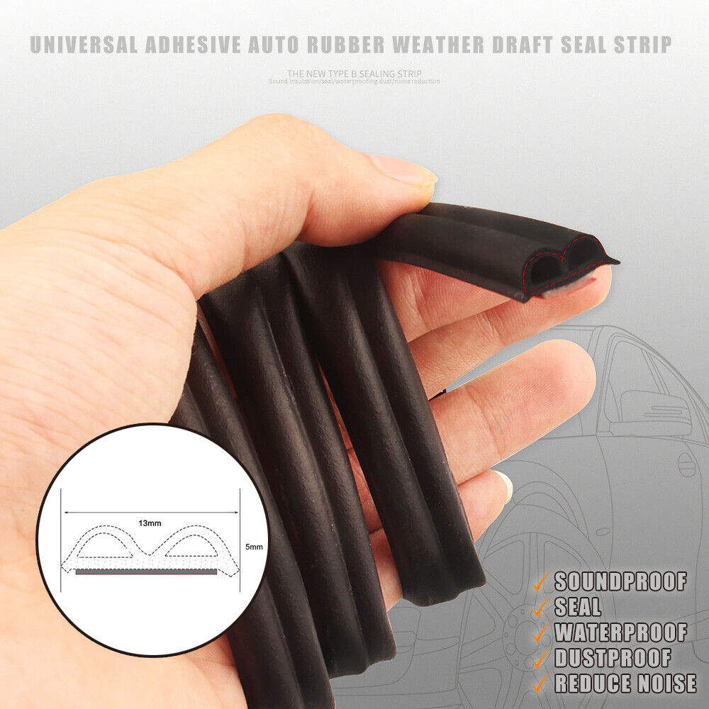 85ft Car Auto Rubber Weather Draft Seal Door Window Hood Trunk Noise Leak Strip