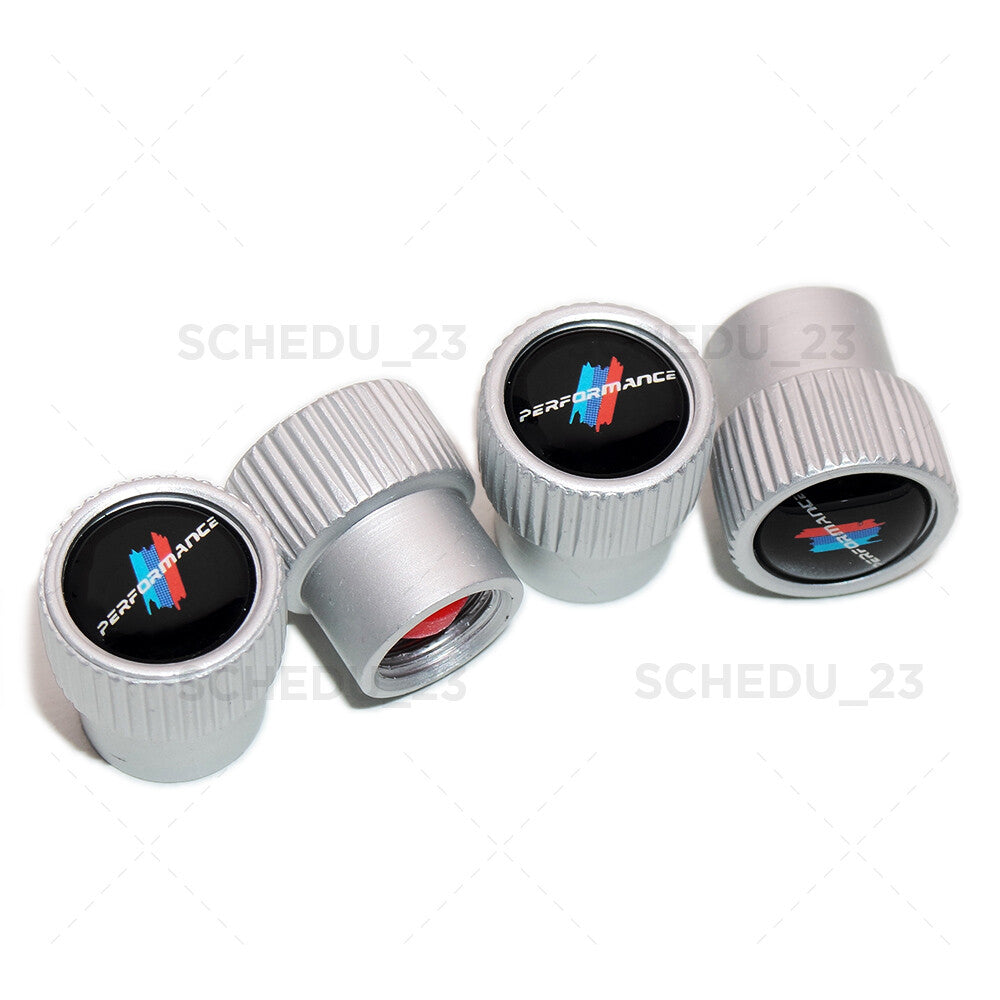 BMW Performance Roundel Car Wheels Tire Air Valve Cap Stem Dust Cover Sport ///M