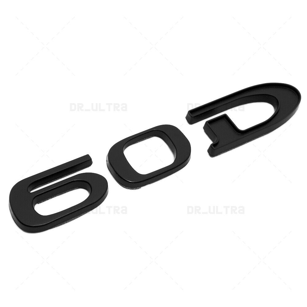 Tesla Rear Liftgate Lid Model 60D Nameplate Logo Badge Emblem Sport Matte Black