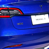 Tesla Rear Chinese 特斯拉 3D Decal Nameplate Logo Badge Emblem Decorate Chrome