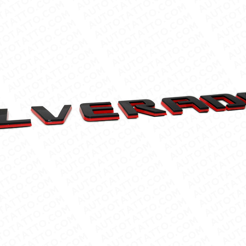 3x For Chevy Redline Silverado Fender Tailgate Logo Nameplates Letter 3D Emblem